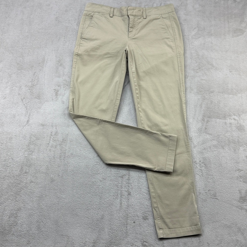 Vince Chino Pants Women 6 Beige Slim Straight Quiet Luxury Preppy Old Money Wear